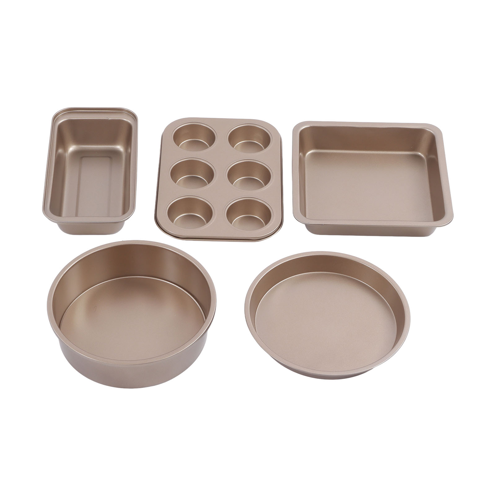 Professionelles Backform-set Aus Kohlenstoffstahl: Kuchenform, Pizzaform, Backblech Für Goldene Küchen