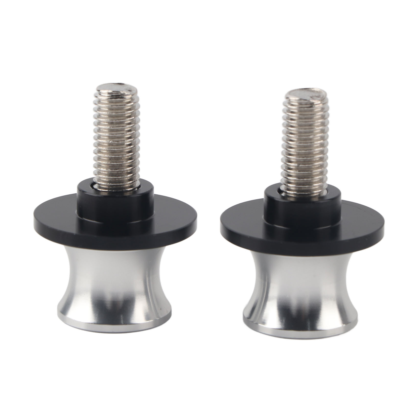 Cnc-gefräster 10-mm-motorradständer, Hinterradständer Mit Schwingenhalterungen, Silber
