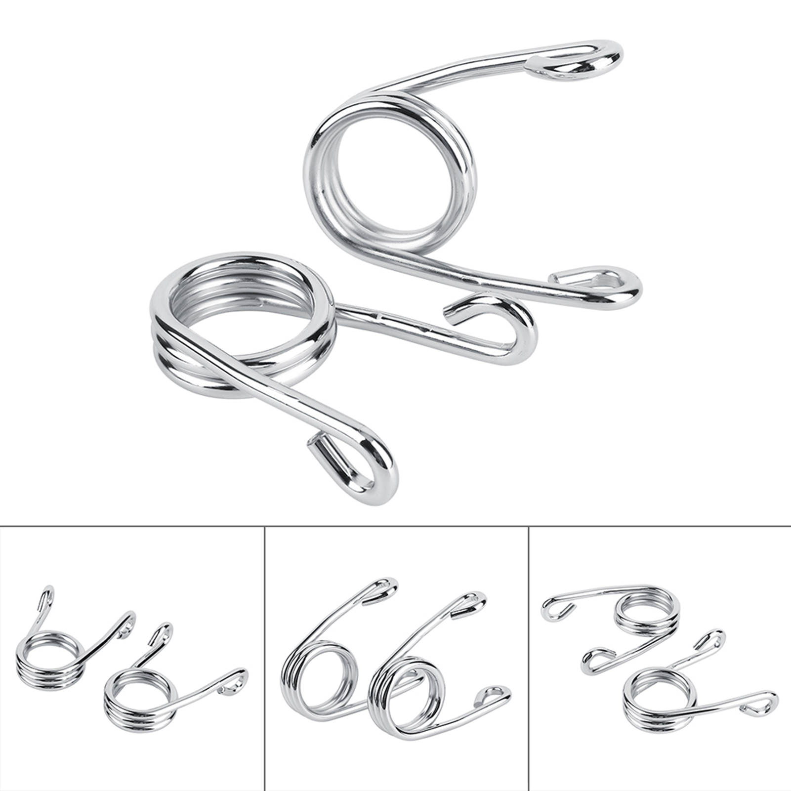 Verchromte Federn Für 3,5-zoll-solositz, Individuelle Torsion, Gold/silber, Für Chopper-bobber-motorrad