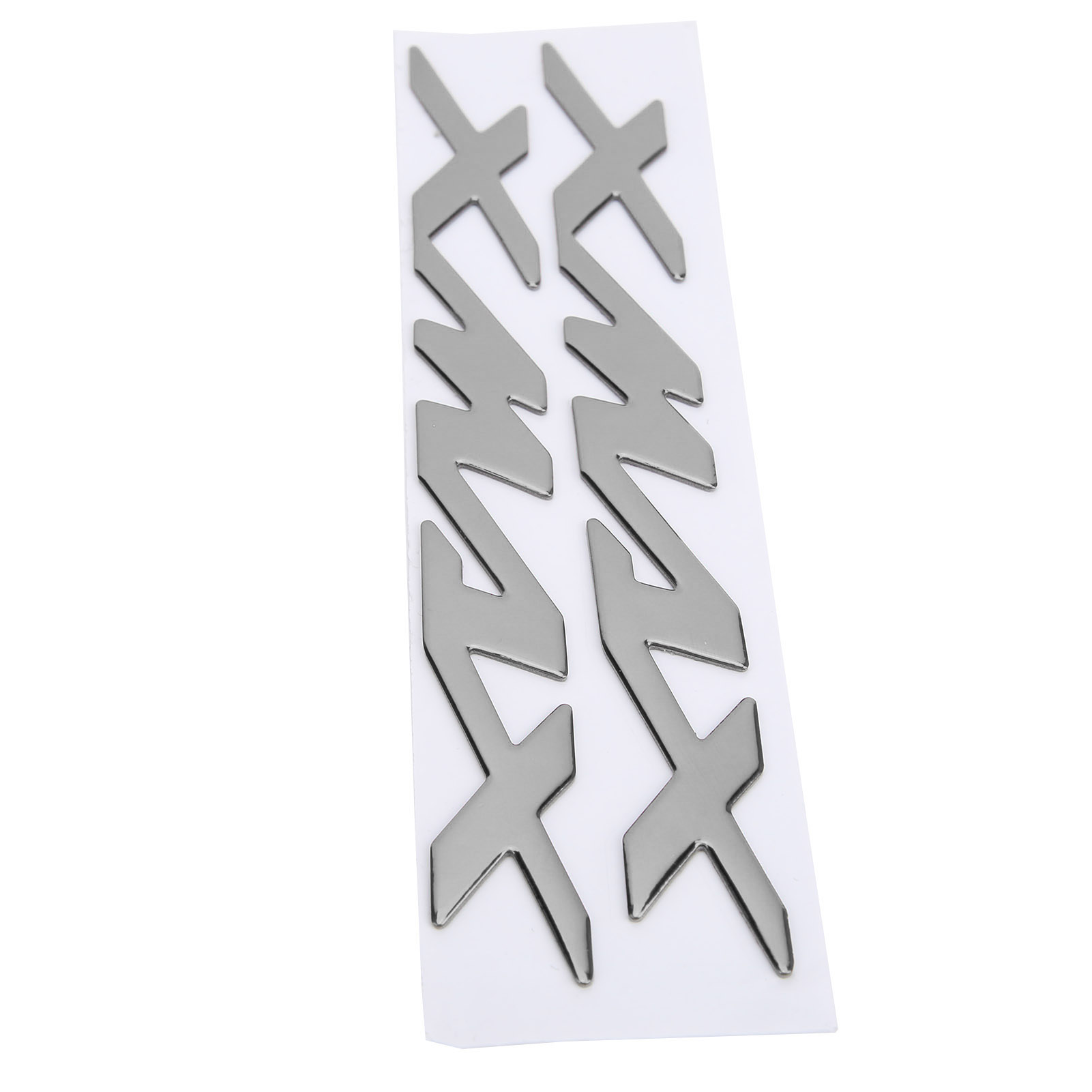 Paar 3d-emblem-aufkleber Für Xmax 125 250 400 Motorrad (silber)