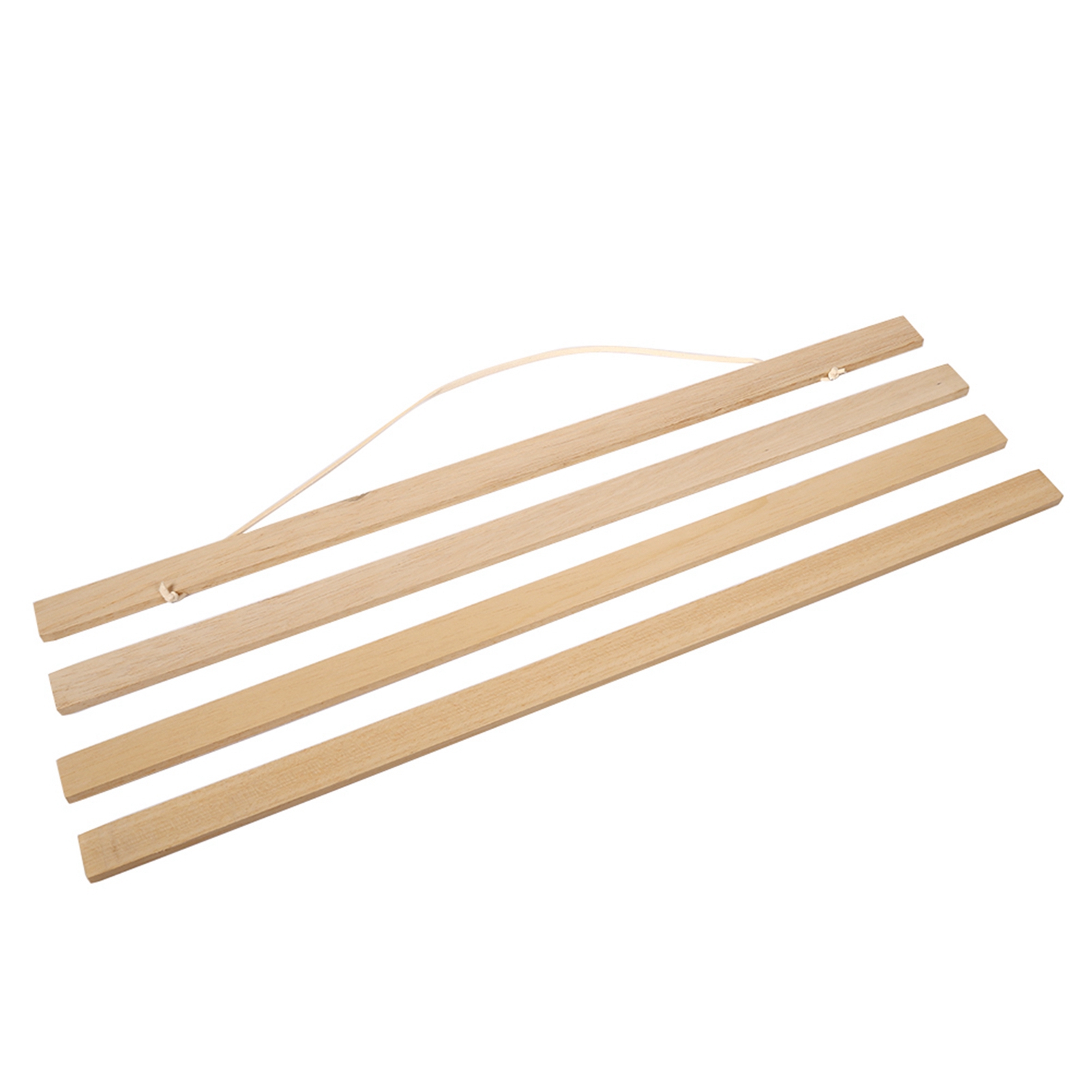 Moderner Magnetischer Bilderrahmen Aus Sägemehl, Diy-posterrahmen, Bildrollenaufhänger, Weißes Holz, 40 Cm