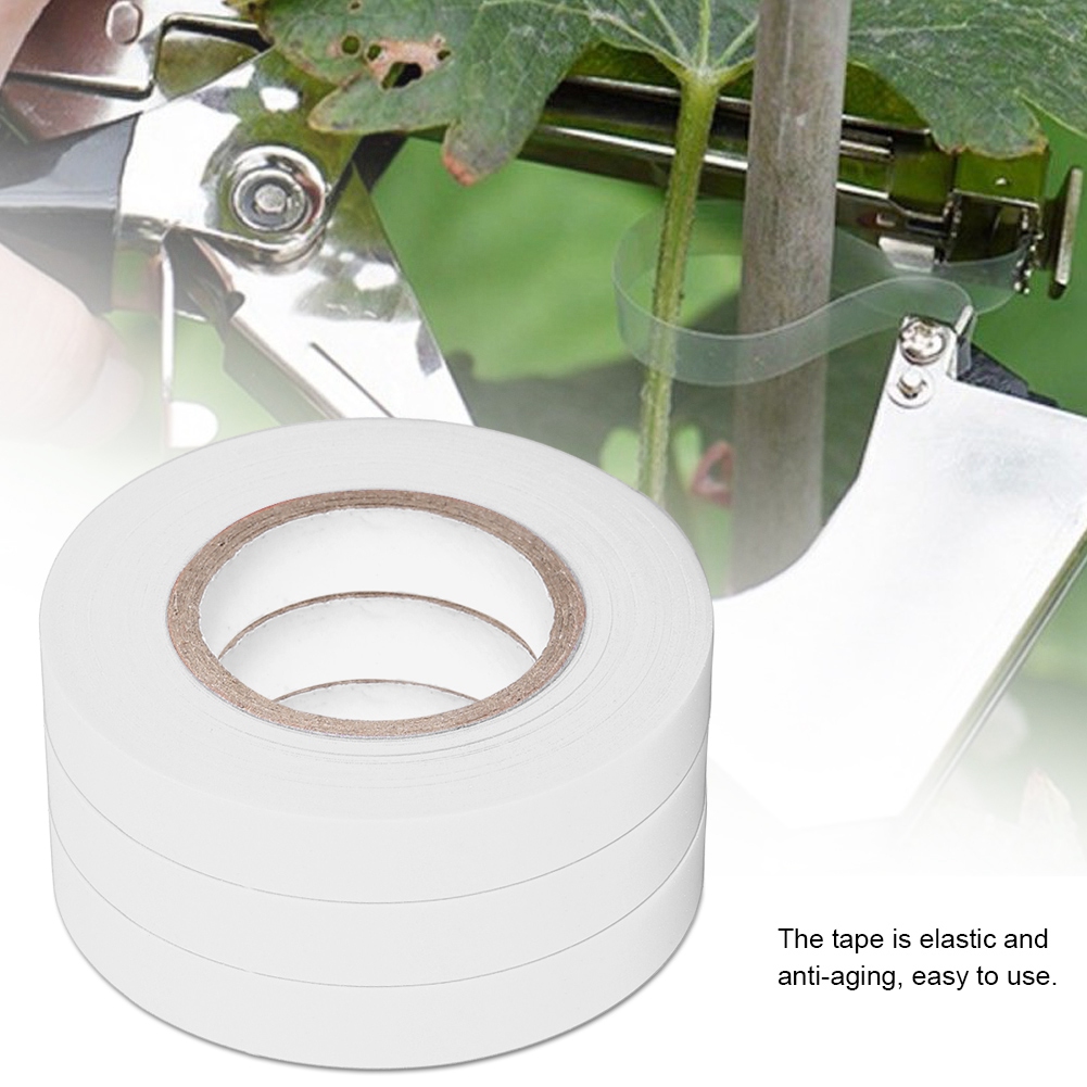 20-teiliges Set Elastisches Anti-aging-gartenband Für Weinreben, Tomaten Und Gurkenpflanzen (weiß)
