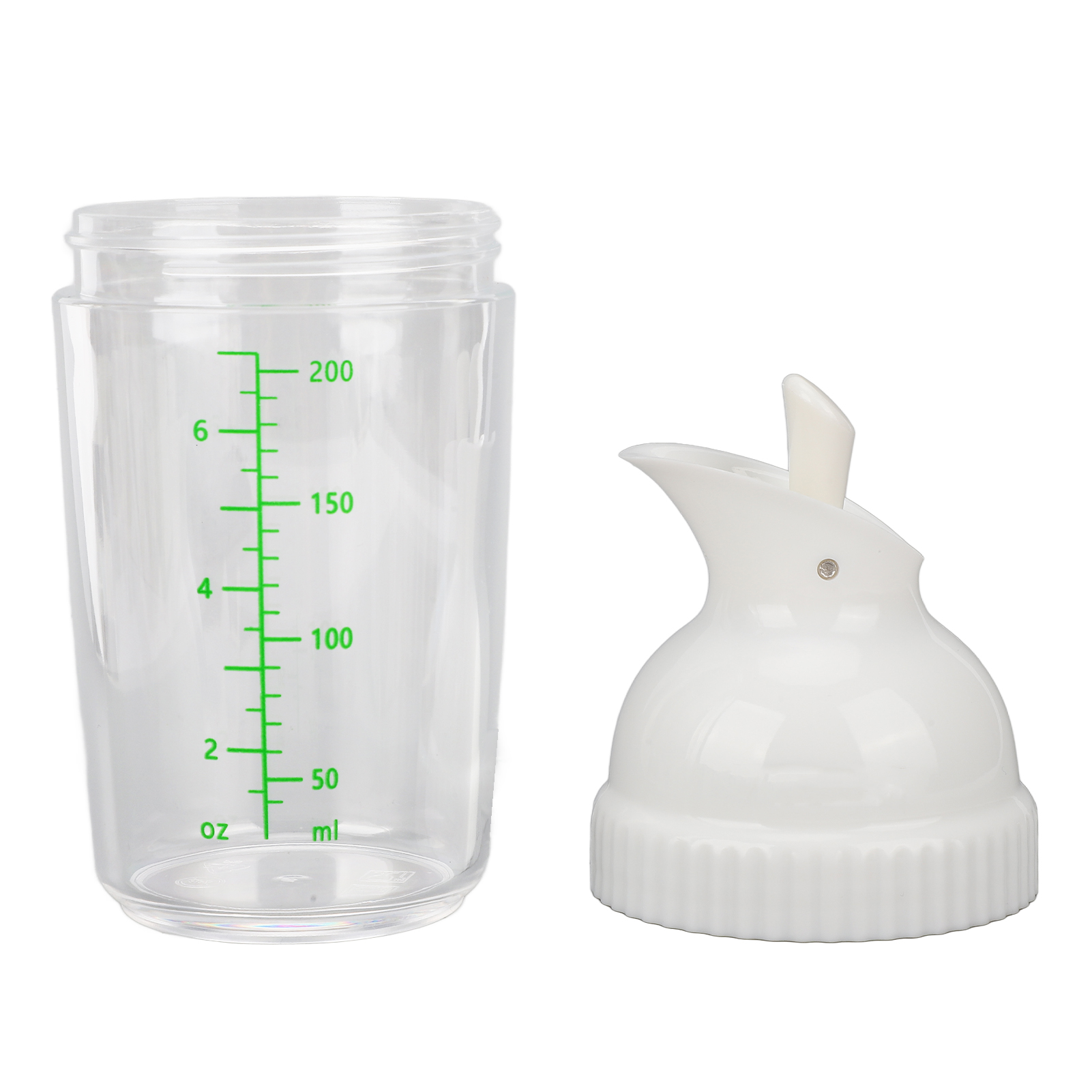 200 Ml Bpa-freie Salatdressingschale, Luftdichtes Glas Mit Deckel Für Die Küche, Weiß