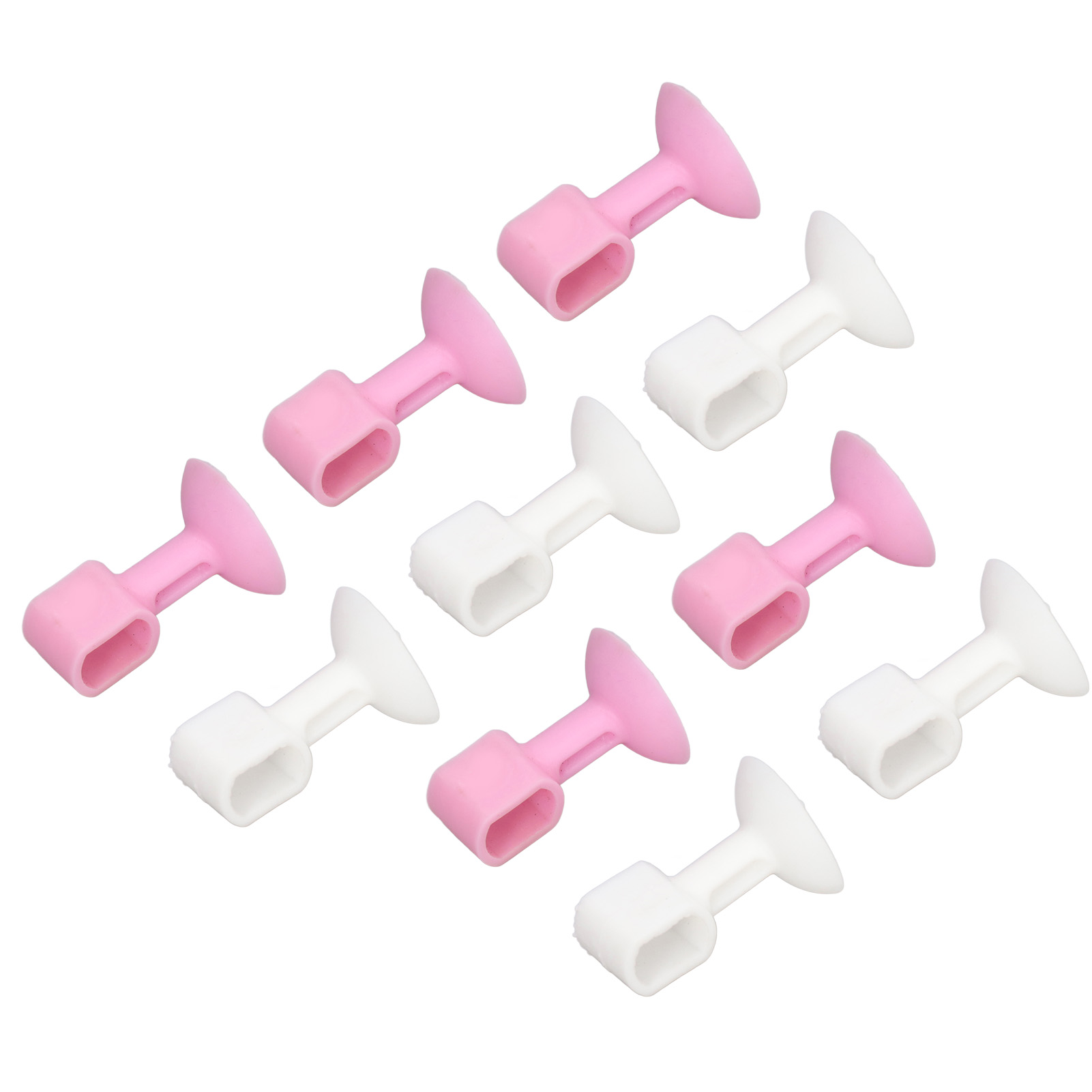 Set Mit 10 Türhängern Für Waschmaschinen, Hält Die Wäsche Trocken Und Sorgt Für Gute Belüftung, Hilft Beim Richtigen Trocknen Der Wäsche, Verhindert Gerüche (quadratisch, 5 Weiß + 5 Rosa)