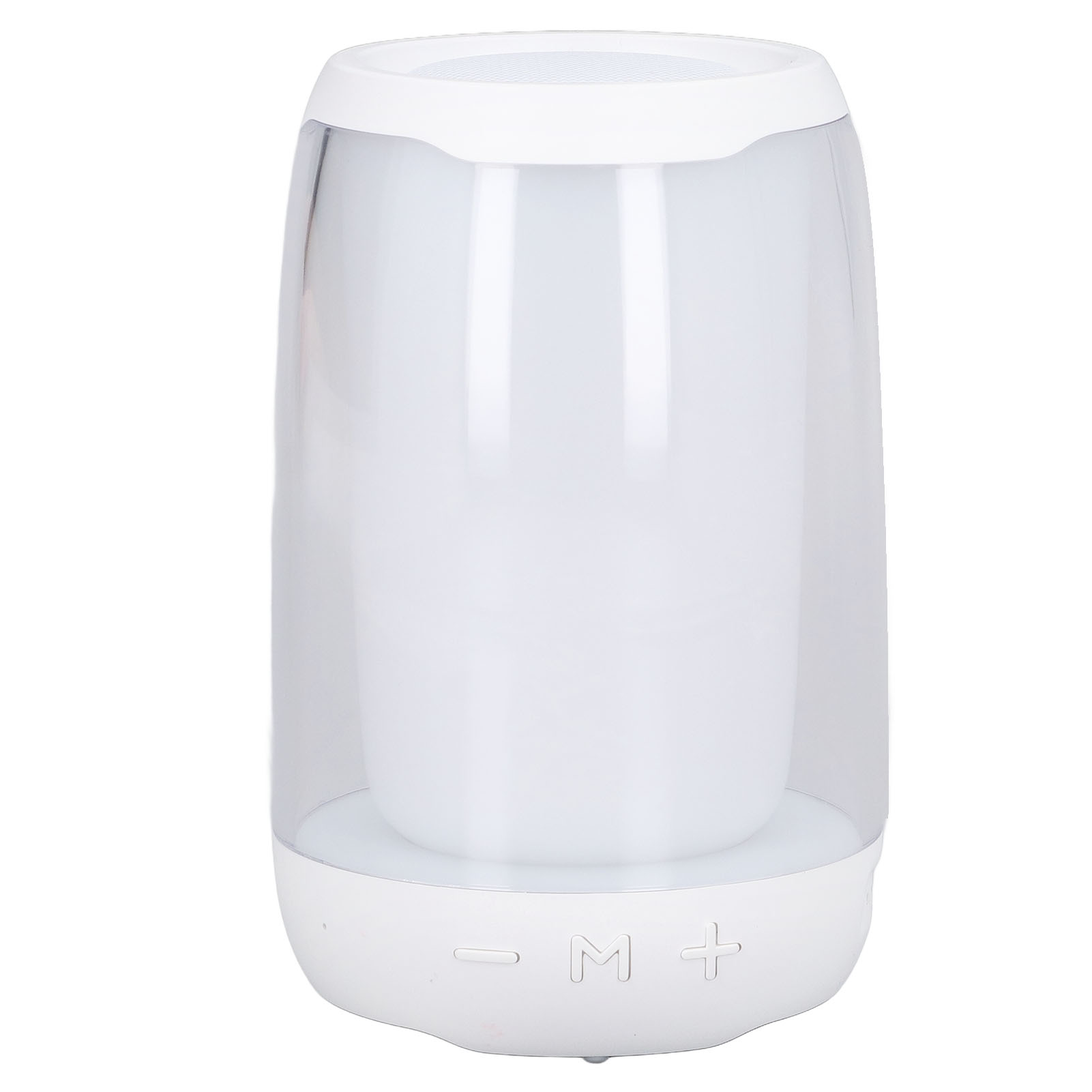 Mini-led-bluetooth-lautsprecher Mit Beleuchtung, Tragbarer Subwoofer Mit Tf-kartensteckplatz Und Aux-eingang, Kreatives Design Für Den Schreibtisch, Integrierter Akku, Weiß – Ideales Geburtstagsgesche