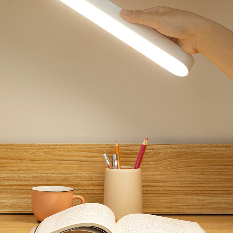 Set Mit 2 Wiederaufladbaren Led-lampen 26 Cm, Weiß, Mit Integriertem Akku, Für Kleiderschrank, Treppenhaus, Studentenwohnheim, Tragbares Usb-nachtlicht.