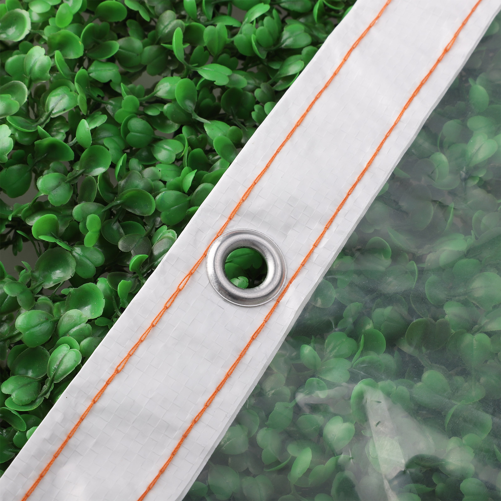 Transparente, Wasserdichte Pe-plane, Weißer Rand, 2 X 1,5 Meter, Regenschutz Für Den Außenbereich, Ohne Seil (kompatibel Mit Seil 210420qy02 Oder Gummiband 210801yf32).