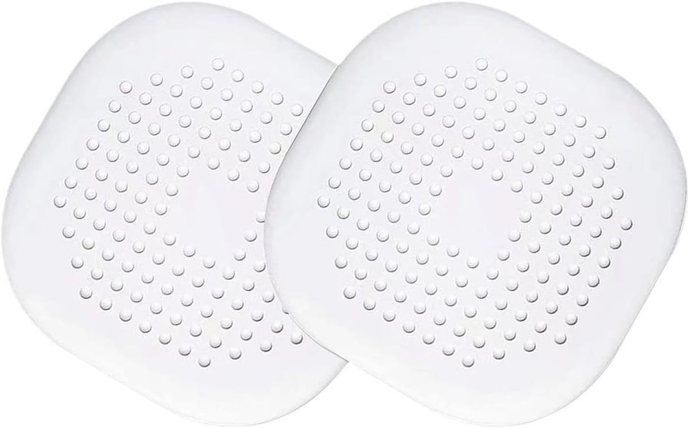 2 Pcs Écran De Drainage En Silicone, Silicone Drain Protection, Écran D'Évacuation En Avec Ventouse Pour Salle De Bains, Douche, Baignoire, Cuisine (blanc)