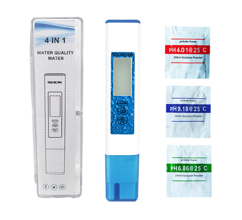 Testeur Numérique De Qualité D'Eau - Mesure Ph, Tds, Ec Et Température, Stylo Portable Pour Eau Potable, Piscine, Aquarium Et Hydroponie