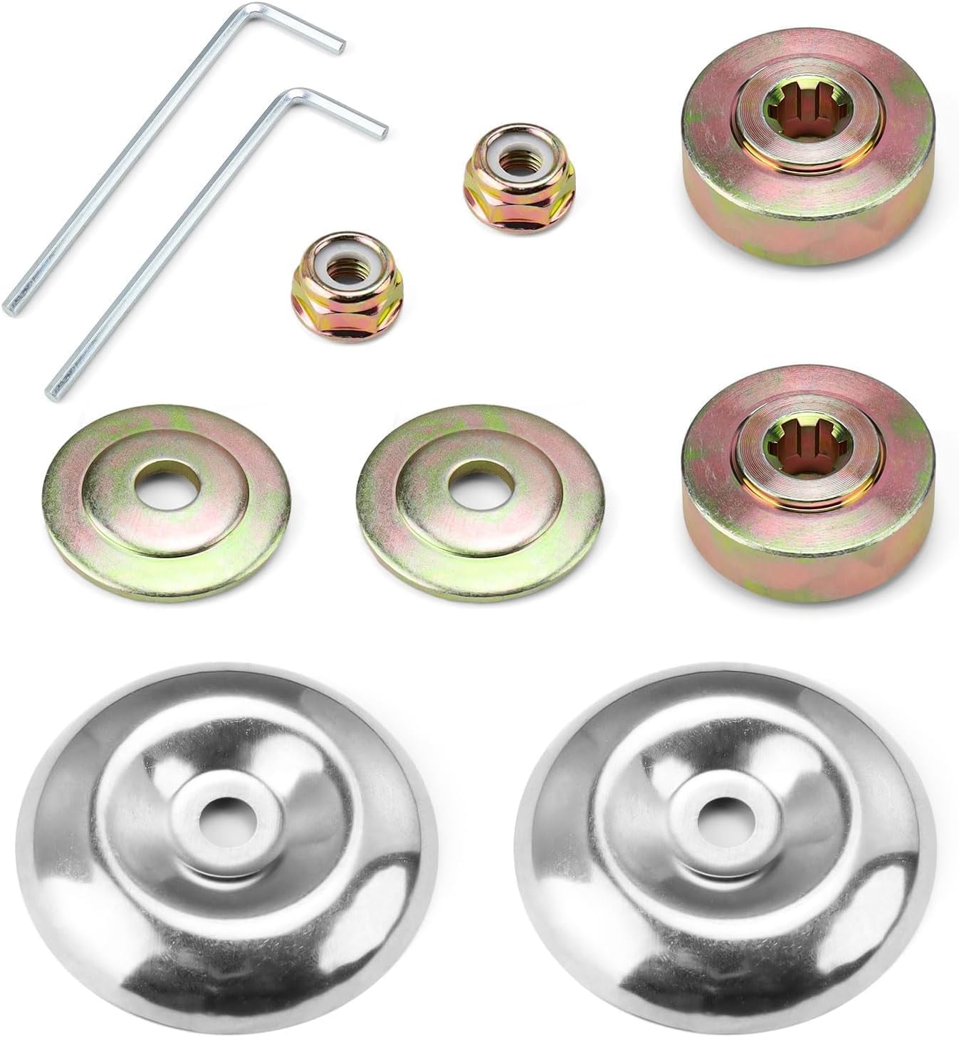 Pieces Detachees Debroussailleuse, 10 Pièces Pièces Et Accessoires Tondeuses À Gazon, Avec Plaque De Poussée Et Couvercle De Protection, Piece Detachee Debroussailleuse, Pour Tondeuse À Gazon 0xbit