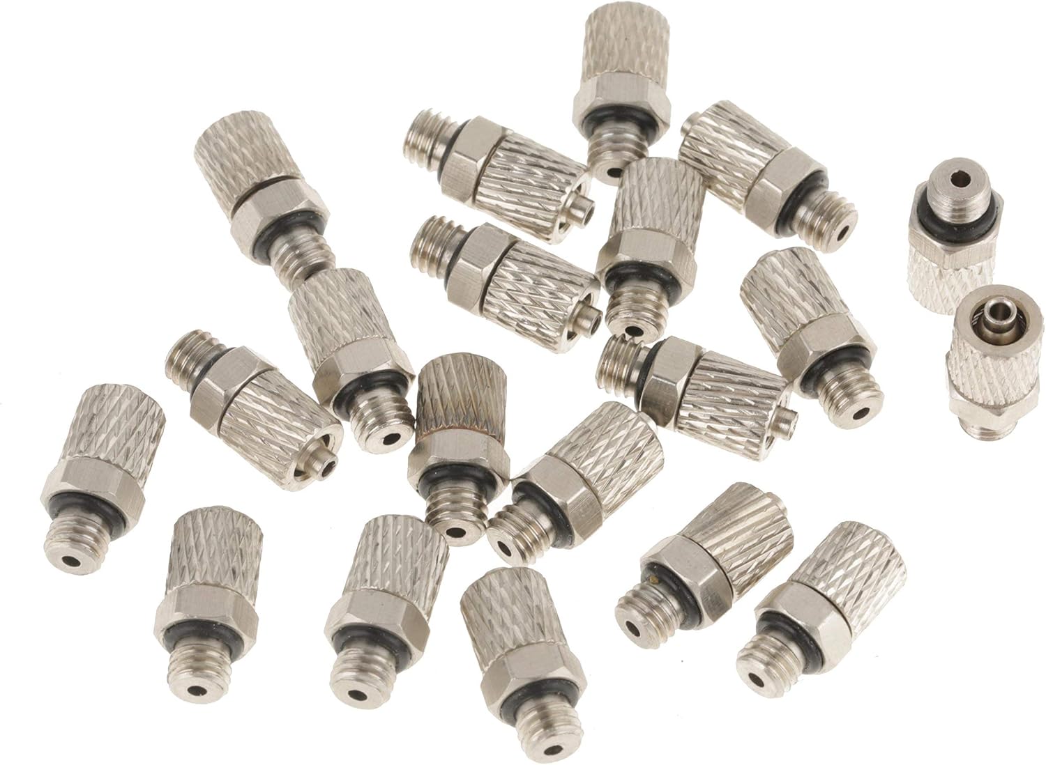 Lot De 20 Raccords À Air Rapides M5 - Connecteurs Pneumatiques Droits Mâles 4mm, Installation Sans Outil Pour Tuyaux D'Air, Idéal Pour Modélisme Et Automatisation