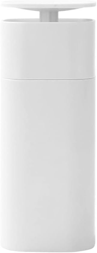 Distributeur À Pompe Rechargeable - Flacon Vide Pour Savon, Shampoing Ou Détergent - Pompe Appuyer-tourner - Blanc - Lot De 1