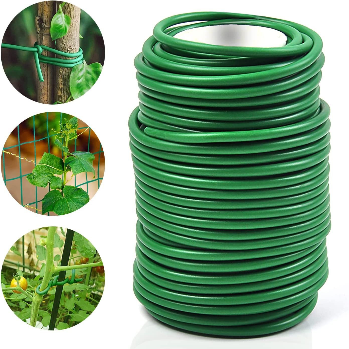 Fil De Jardin Souple Avec Revêtement 3.5mm X 8m - Ligature Pour Plantes, Tuteurs Et Structures De Jardin