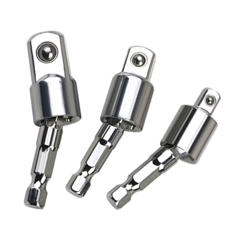 Adaptateur De Joint Tournant 360° - Lot De 3, Pour Perceuse, Transfert De Vent, Universel, Conversion Mandrin