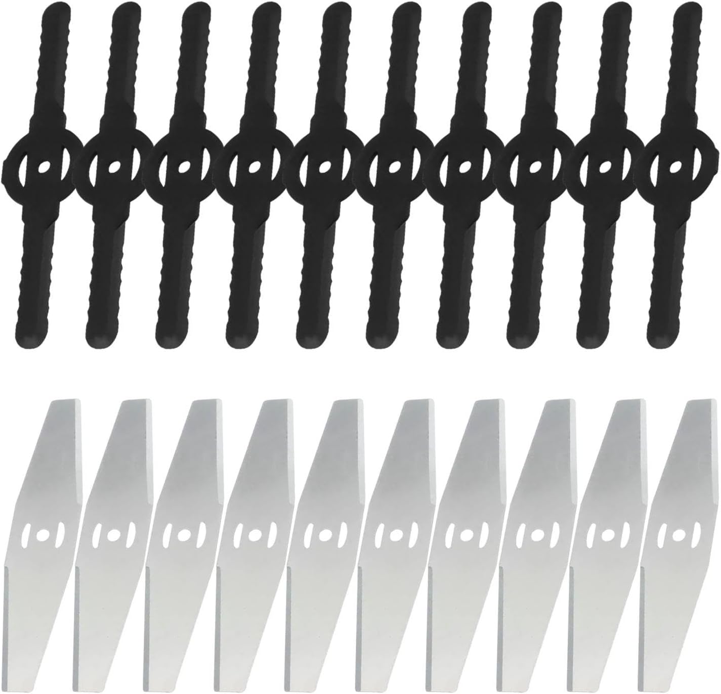 Lames De Débroussailleuse 20 Pièces, Lames De Rechange Pour Tondeuse À Gazon, Lames De Rechange Pour Tondeuse À Gazon Électrique, Accessoires De Tondeuse À Gazon, Fournitures De Jardin