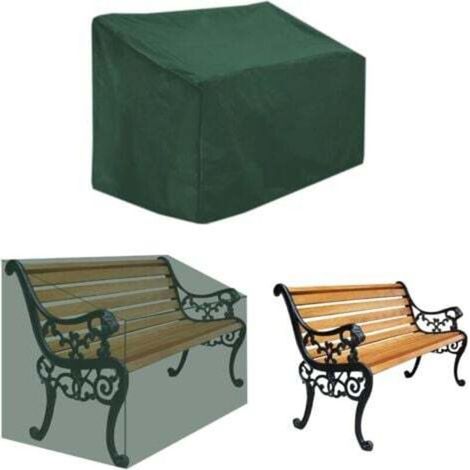 Housse De Protection Pour Banc De Jardin Couverture Étanche - 2 Places De Étanche, Coupe-vent, Résistante Aux Uv 210d Polyester Oxford Gewebe, 134 X 66 X 89cm (vert)