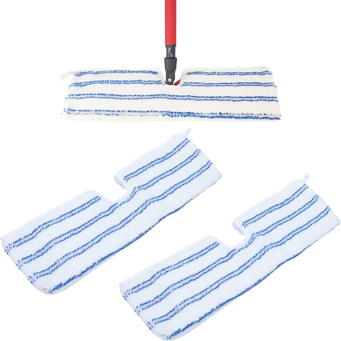Lot De 2 Pads Compatibles Vileda Promist Max Et O-cedar - Têtes De Rechange Double Face En Microfibre Pour Serpillière À Vaporisation, Lavables Et Réutilisables