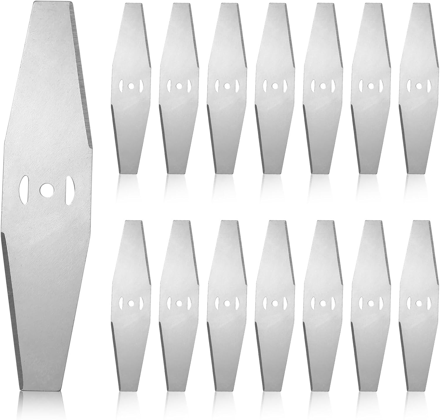 15 Pièces Lames De Rechange Pour Tondeuse À Gazon, Lame Coupe Bordure, Lames Coupe Herbe, Lames De Rechange Pour Coupe Bordure Accessoires, Lames De Rechange En Métal Pour Débroussailleuse Électrique