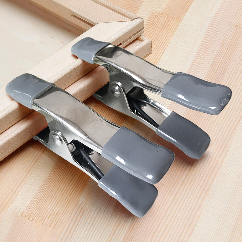 Pince À Ressort En Métal 4 Pouces (10 Cm) - Pour Fixer Toiles, Bâches Et Tentes, Clip De Serrage Robuste Pour Jardin, Atelier Et Événements