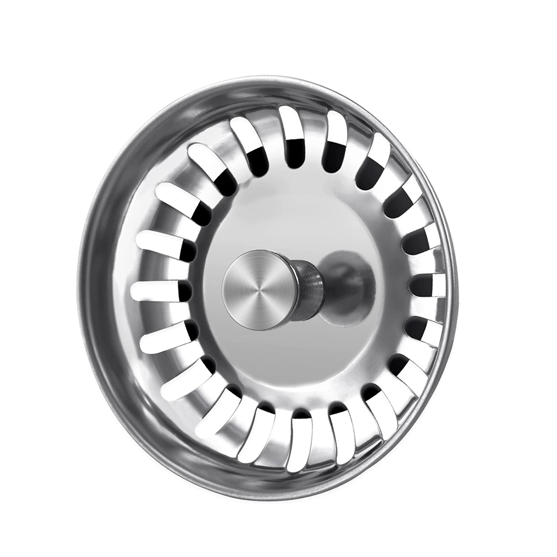 Couvercle De Bonde D'Évier Universel 78mm - Bouchon Et Filtre Anti-odeurs Pour Cuisine - En Acier Inoxydable