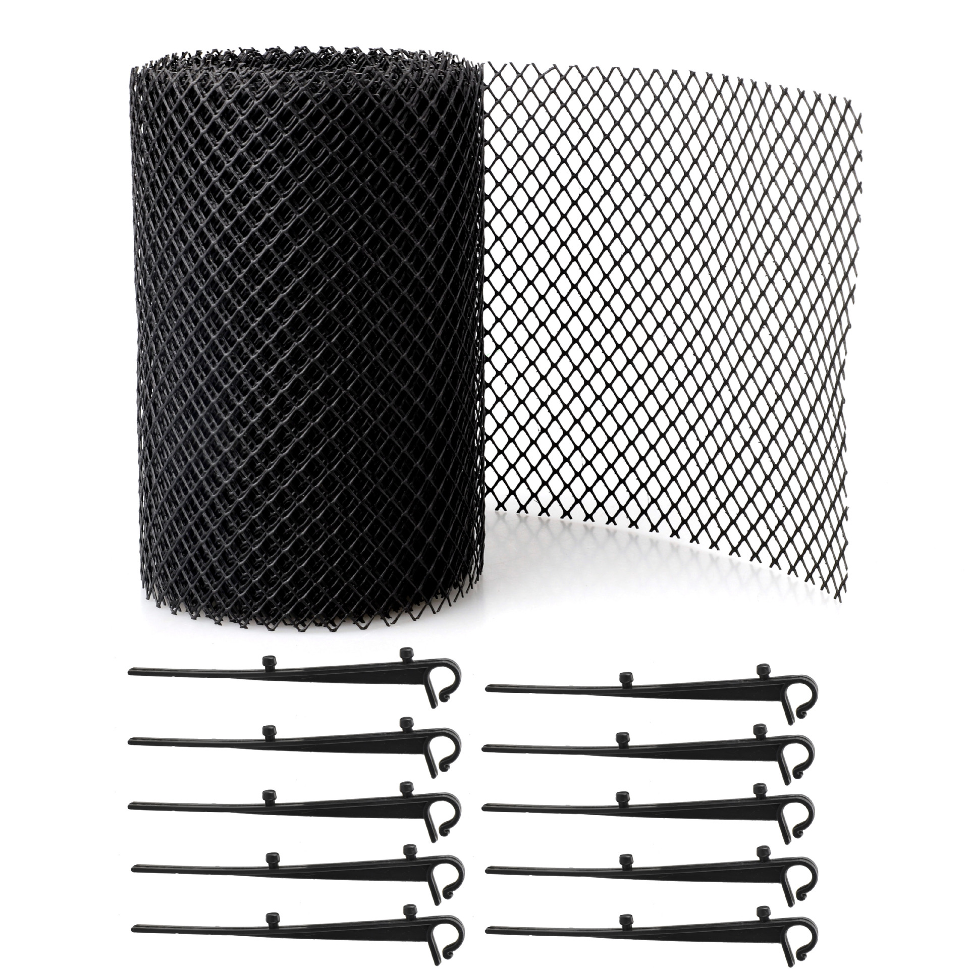 Filet De Protection Pour Gouttière - 8m - Maille Fine Anti-feuilles Et Débris - Pour Éviter L'Engorgement