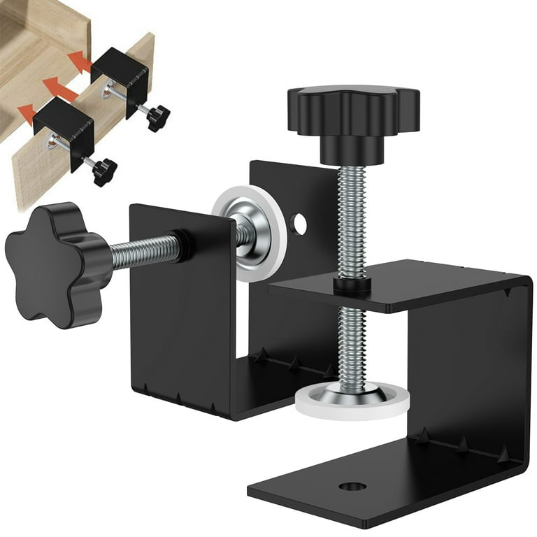 Clips De Fixation Tiroir Acier Inoxydable - 2 Pièces, Pour Meuble, Bureau, Montage Angle Droit, Stabilisation