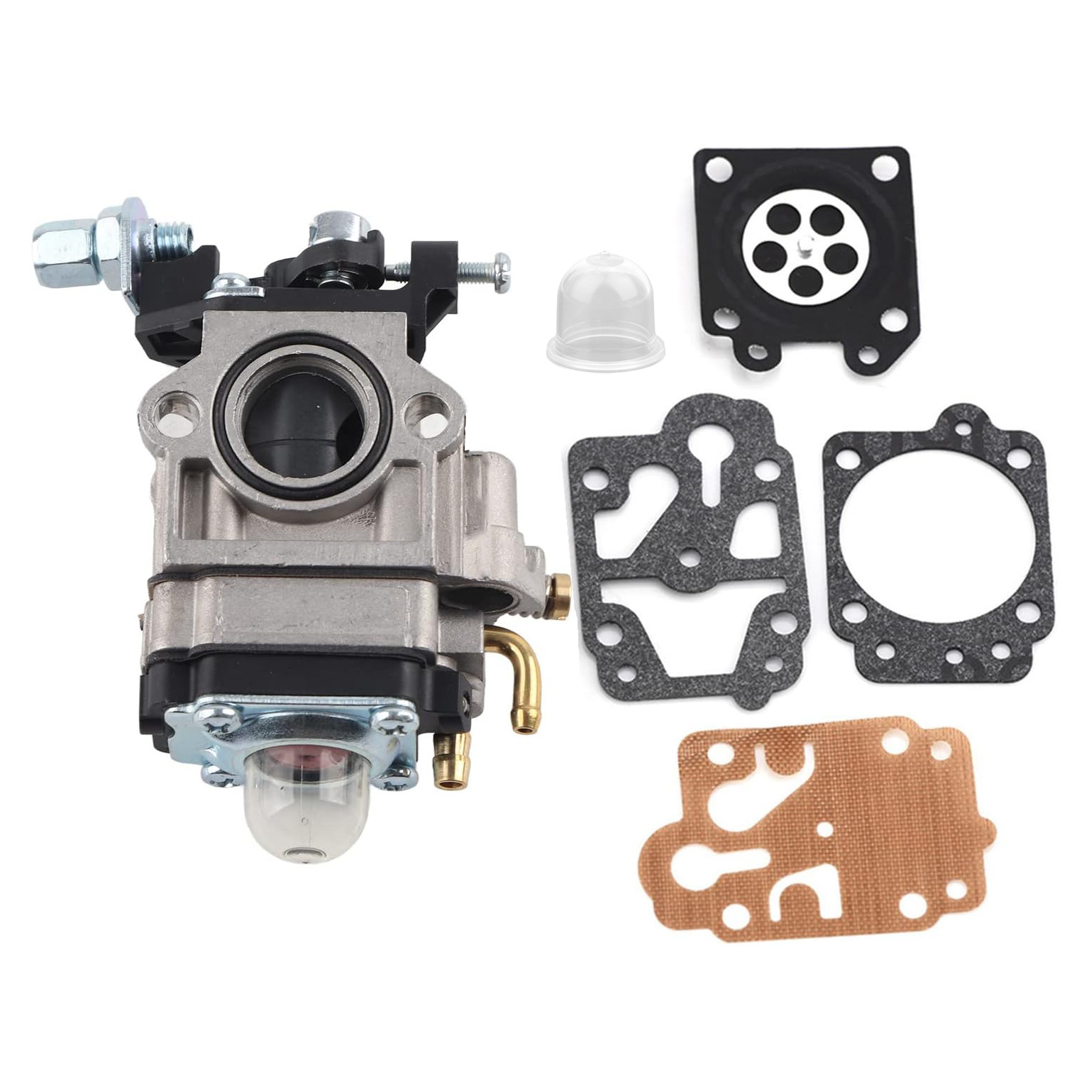 Kit Carburateur Pour Débroussailleuse 43-52cc - Compatible Cg430, Cg520, Bc430, Bc520, Mp15