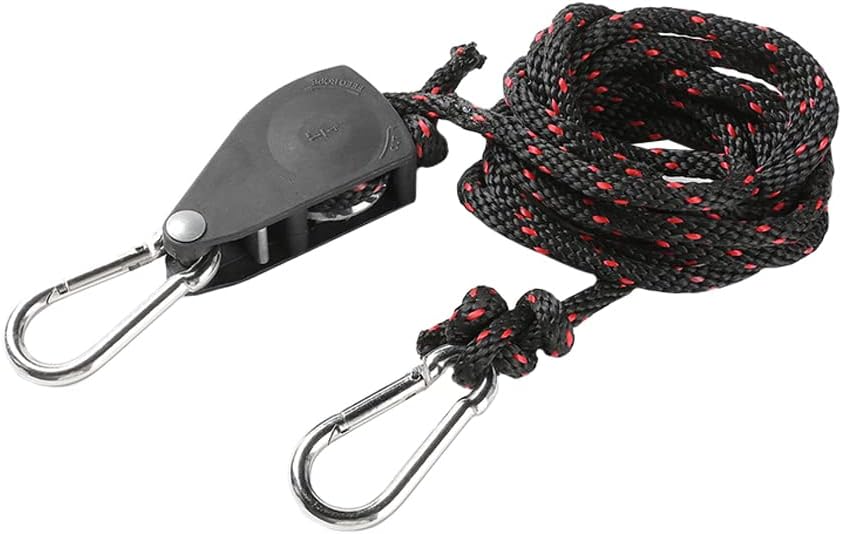 Poulie De Levage En Métal - Pour Lampe, Corde, Tente, Croissance Plantes, Réglable Avec Crochet