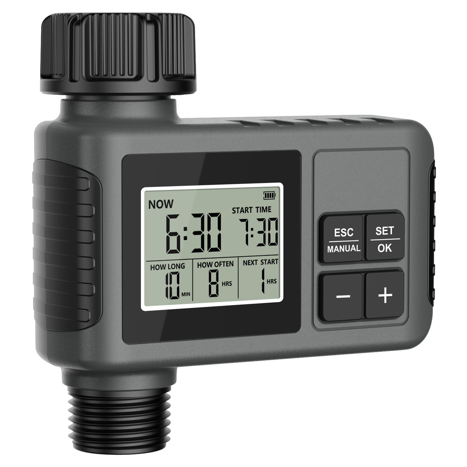 Programmateur D'Irrigation Simple Pour Robinet, Minuterie D'Arrosage Automatique De Base, Raccord Bsp 3/4", Idéal Pour Plantes En Pot Et Absences Courtes