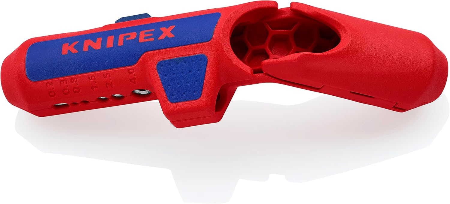 Pince À Dénuder Universelle Knipex 16 95 01 Sb - Pour Câbles Électriques - Poignée Courbée Et Mâchoires Précis