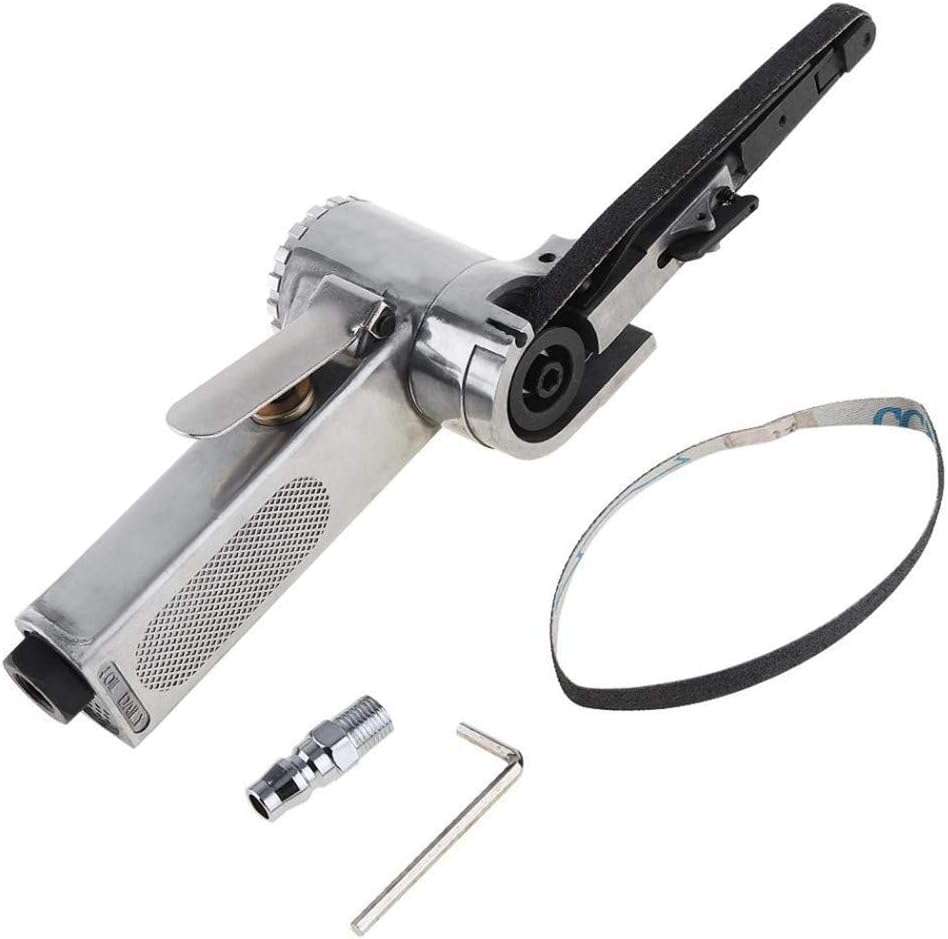 Ponceuse À Bande Pneumatique Industrielle 10mm - Petite Et Maniable Pour Les Travaux De Finition Et De Polissage