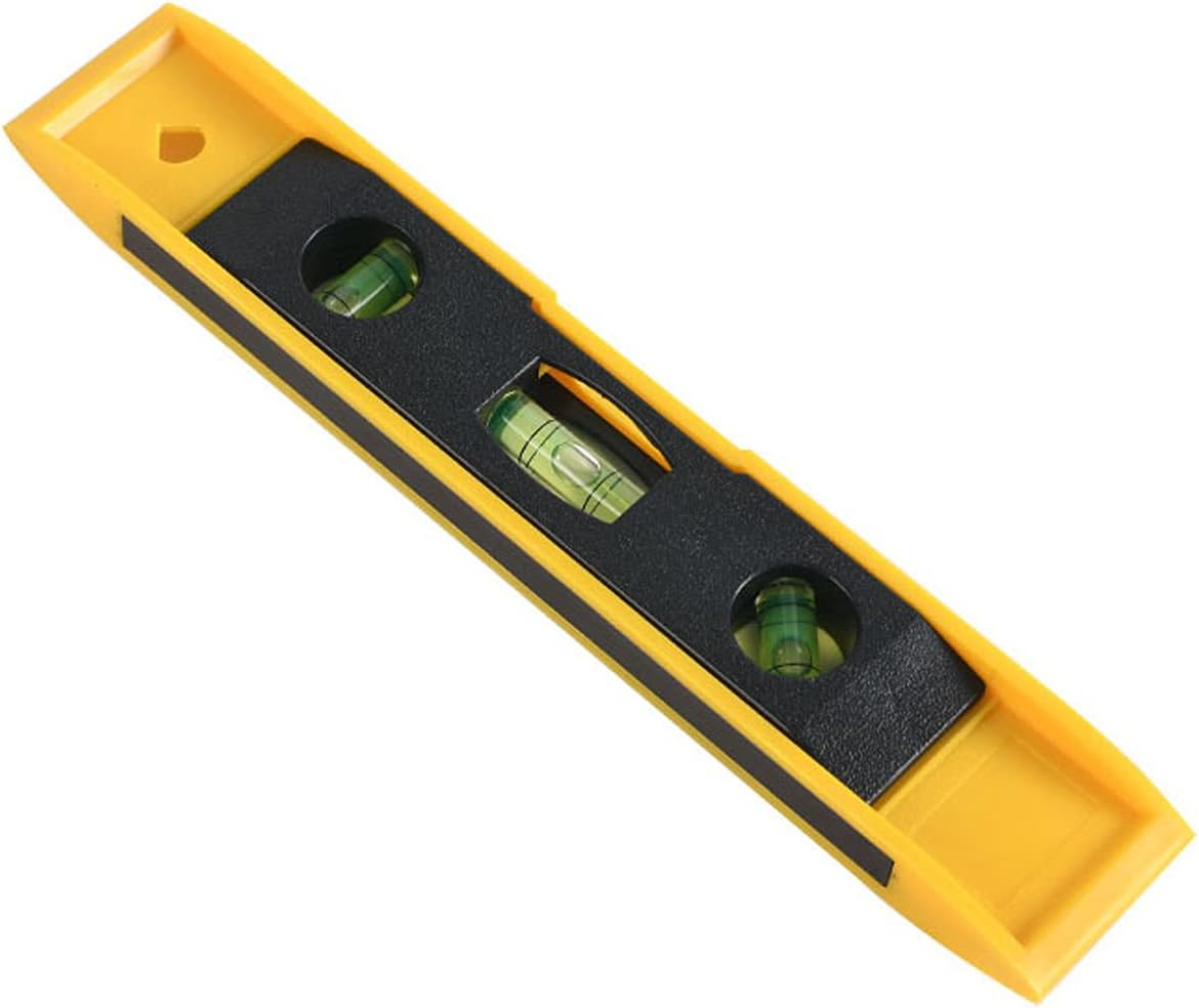 Niveau Magnétique De 9 Pouces - Niveau À Bulles Professionnel Avec Triple Lire Et Base Magnétique, Outil De Précision Pour Charpentier, Plomberie Et Bricolage