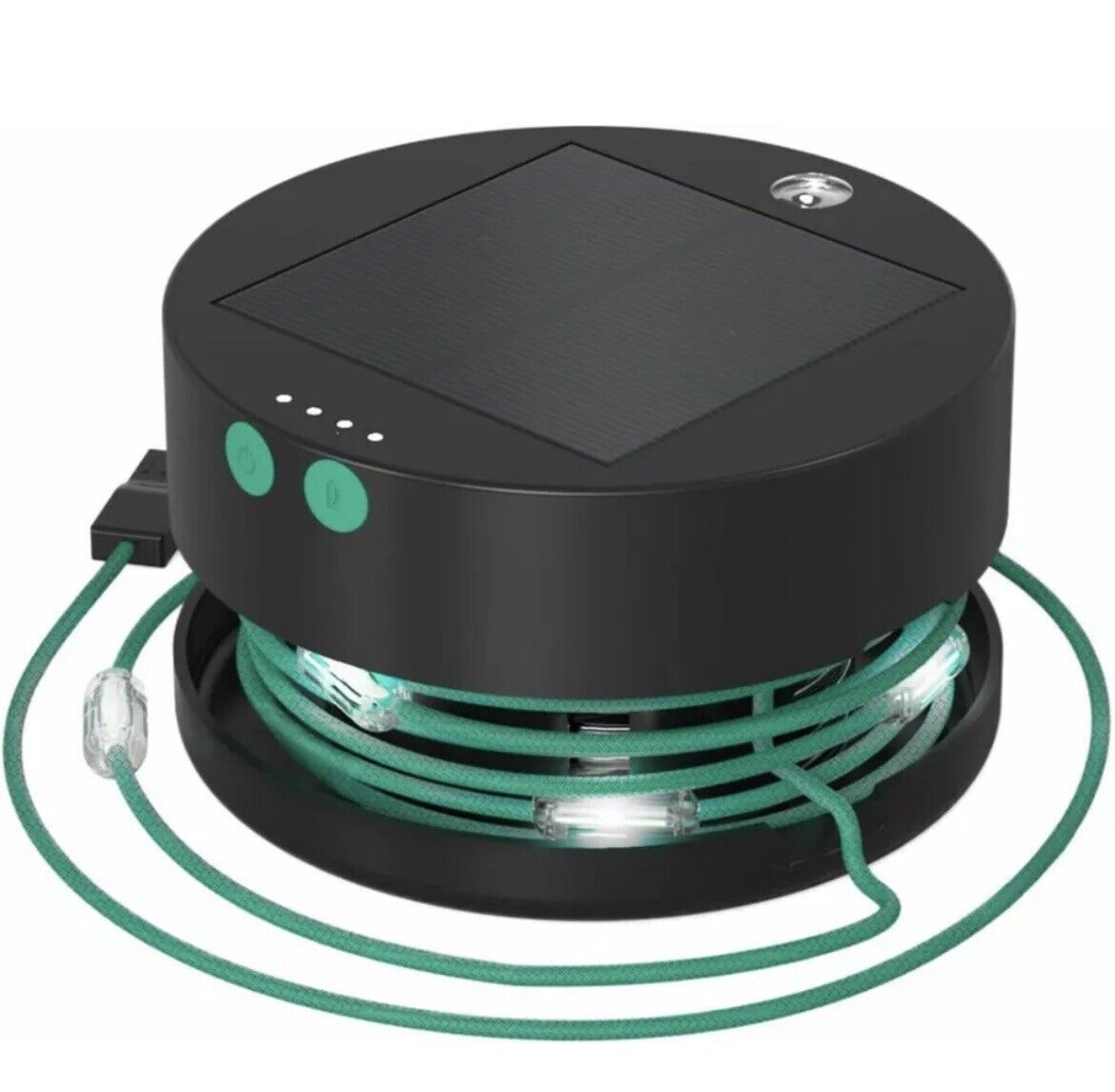 Guirlande Lumineuse Solaire Extérieure - 10 Leds Étanches Ip65 - Pour Jardin, Balcon, Terrasse Ou Camping - Charge Automatique