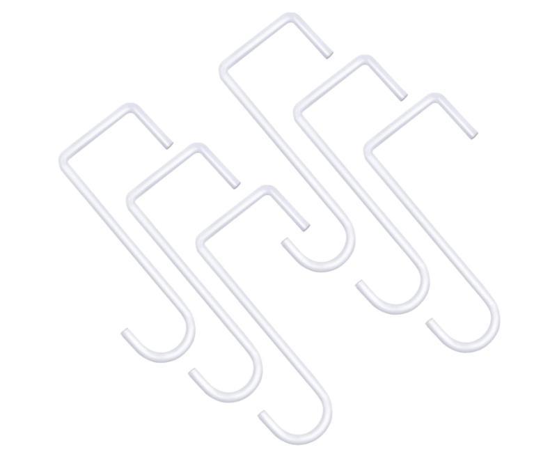Lot De 6 Crochet Support Métal Pour Jardin De Balcon : Porte-plantes Décoratif, Support Pour Jardinières Suspendues, Mangeoire À Oiseaux Et Étagère Murale En Fer Forgé