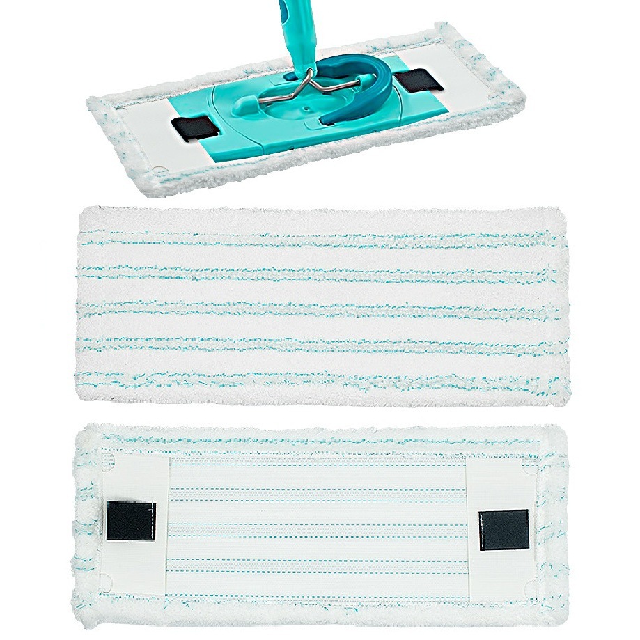 Lot De 2 Têtes De Rechange Compatibles Leifheit Clean Twist M Ergo - Pads En Microfibre Lavables Pour Balai Rotatif Ergonomique