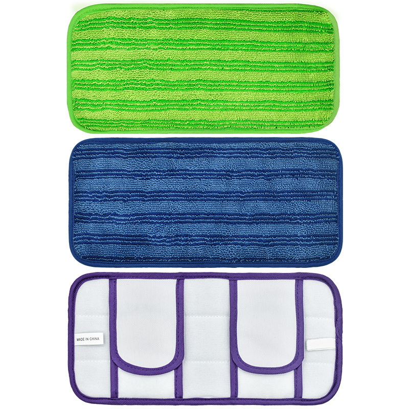 Lot De 3 Pads Compatibles Swiffer Sweeper - Têtes De Rechange À Fixation Velcro Pour Balai Plat, Usage Sec Et Humide, Nettoyage Polyvalent