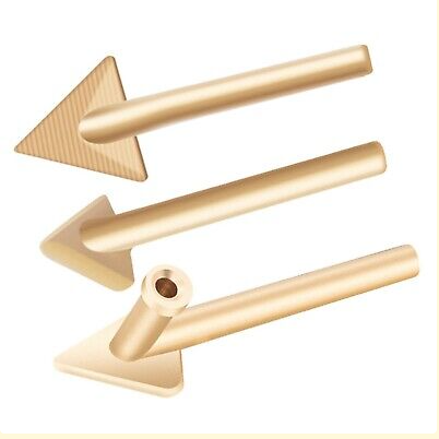 Têtes De Fer À Souder Pour Plastique - 3 Pièces, Lissage Et Cuivre Triangulaire, Réparation Pare-chocs Et Cuir