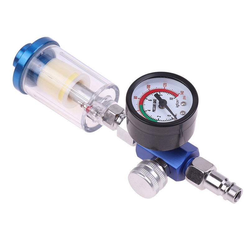 Régulateur De Pression D'Air Avec Filtre Et Séparateur Eau/huile - Pour Pistolet À Peinture Et Outils Pneumatiques, Purification D'Air Comprimé