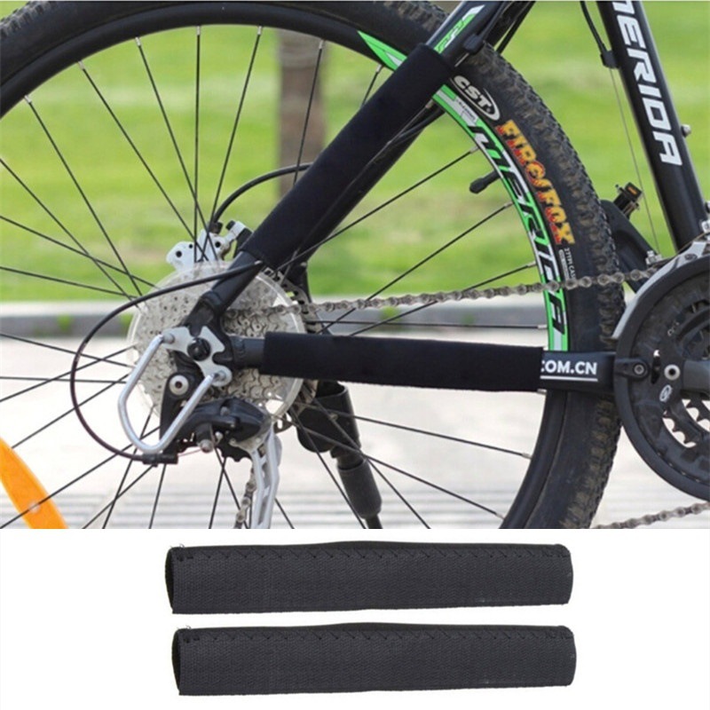 Protection Pour Cadre De Vélo - Lot De 2 Films/protecteurs Adhésifs, Pour Bas De Cadre Contre Les Chocs Et La Graisse De Chaîne