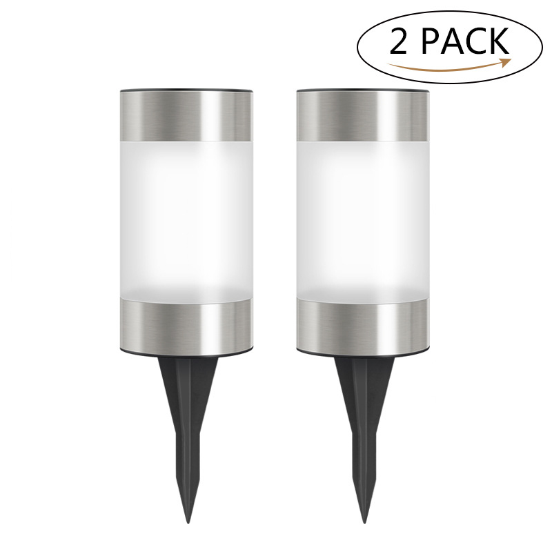 Lampes Solaires D'Extérieur Étanches - Lot De 2 - Leds Pour Éclairer Allées, Escaliers Ou Massifs - Charge Automatique - Style Moderne