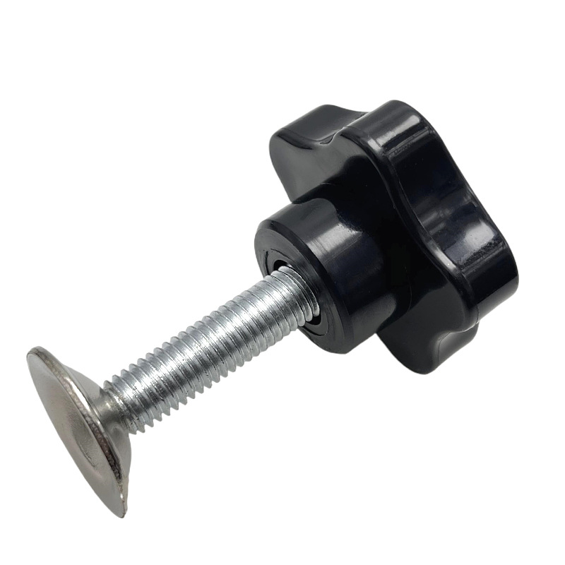 10 Boutons Moletés Étoile M8x40 - Avec Vis À Languette Et Filetage Femelle, Poignées De Serrage En Plastique Pour Bancs De Travail, Machines Et Équipements Mécaniques