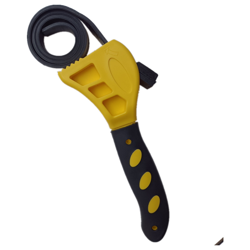 Clé À Tuyau Universelle Et Anti-dérapante De 8 Pouces (20cm) - Pour Serrer Ou Dévisser Filtres À Huile, Raccords De Plomberie Et Couvercles - Poignée Ergonomique En Caoutchouc
