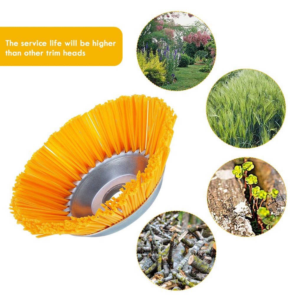 Tête De Brosse En Nylon Pour Débroussailleuse - Pour Nettoyer Allées, Terrasses Et Bordures Sans Abîmer Les Surfaces