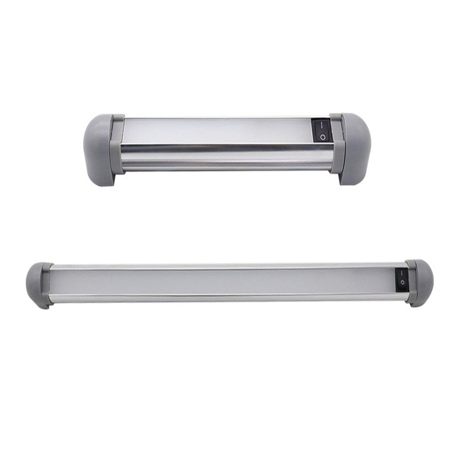 Autodachleuchte, Led-leseleuchte Für Fahrzeuge, Wohnmobilleuchte Mit Schalter, Um 180 Grad Drehbare Wohnmobil-innenleuchte – Silber – 225 X 33 X 36 Mm