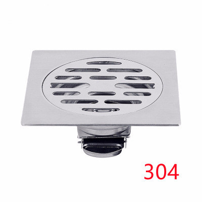 Bodenablauf Aus Edelstahl 304 (10 X 10 Mm) Für Bad Und Waschmaschine, Geruchsdicht, Verstärkt, Geeignet Für Hotelprojekte – Selbstabdichtend, Für Nass- Und Trockennutzung.