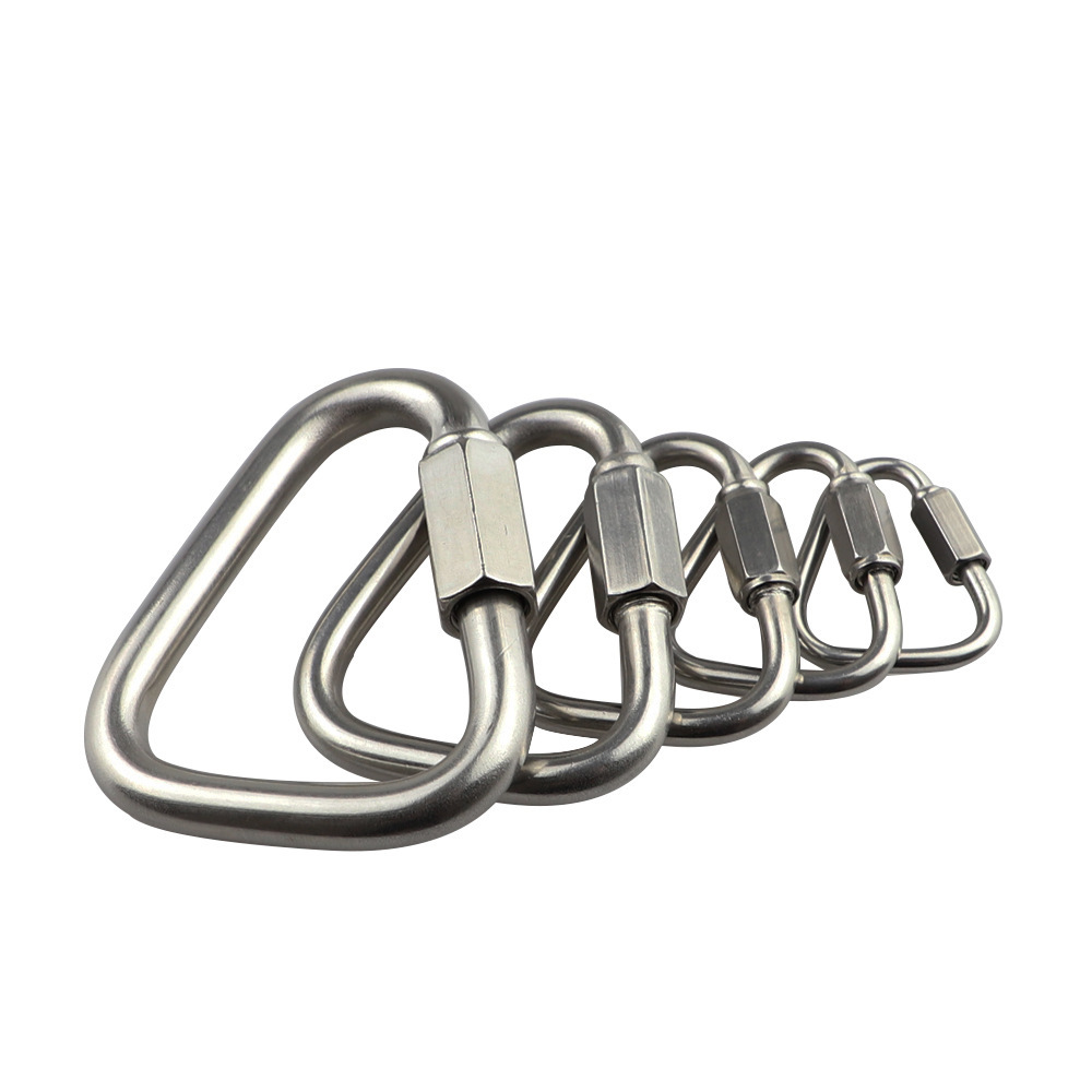 Dreieckiger, Bogenförmiger Verbinder Aus Edelstahl 304, Karabiner, Kletterring, Zubehör Für Die Schifffahrt – 5 Mm – Edelstahl 304