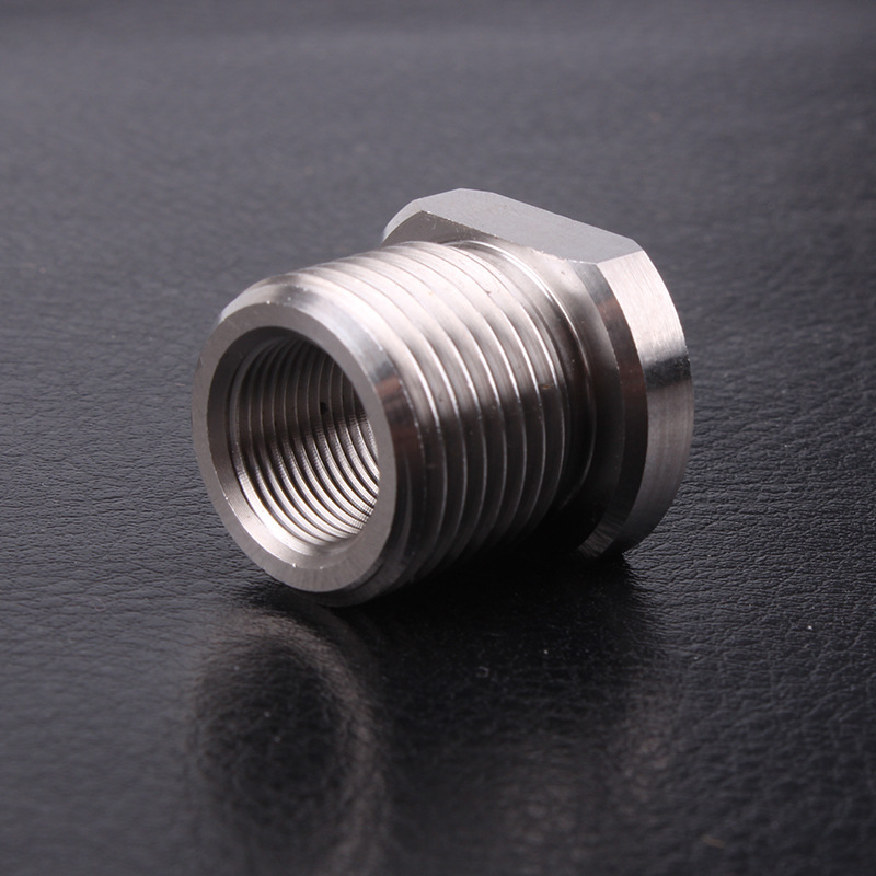 Fahrzeugmodifikation 1/2-28 Auf 3/4-16 Edelstahl-kraftstofffilteradapter - Edelstahl Silber (1/2-28 Auf 5/8-24)