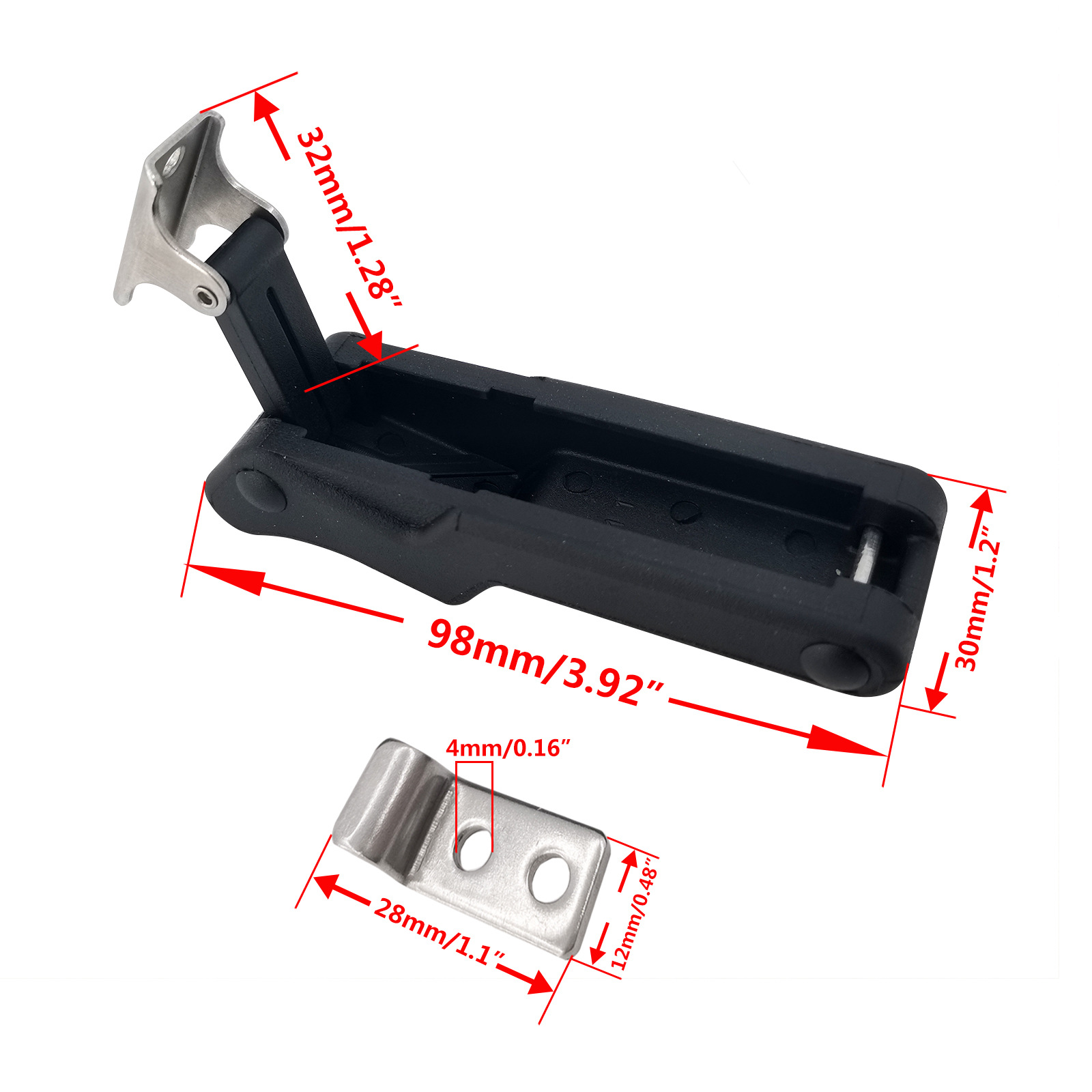 Gummierter Klettverschluss, Geeignet Für Elektrische Und Mechanische Schaltschränke, Softcase-schlösser Und Marine-/yachtzubehör - Kleine Größe, Gesamtlänge 97-1.