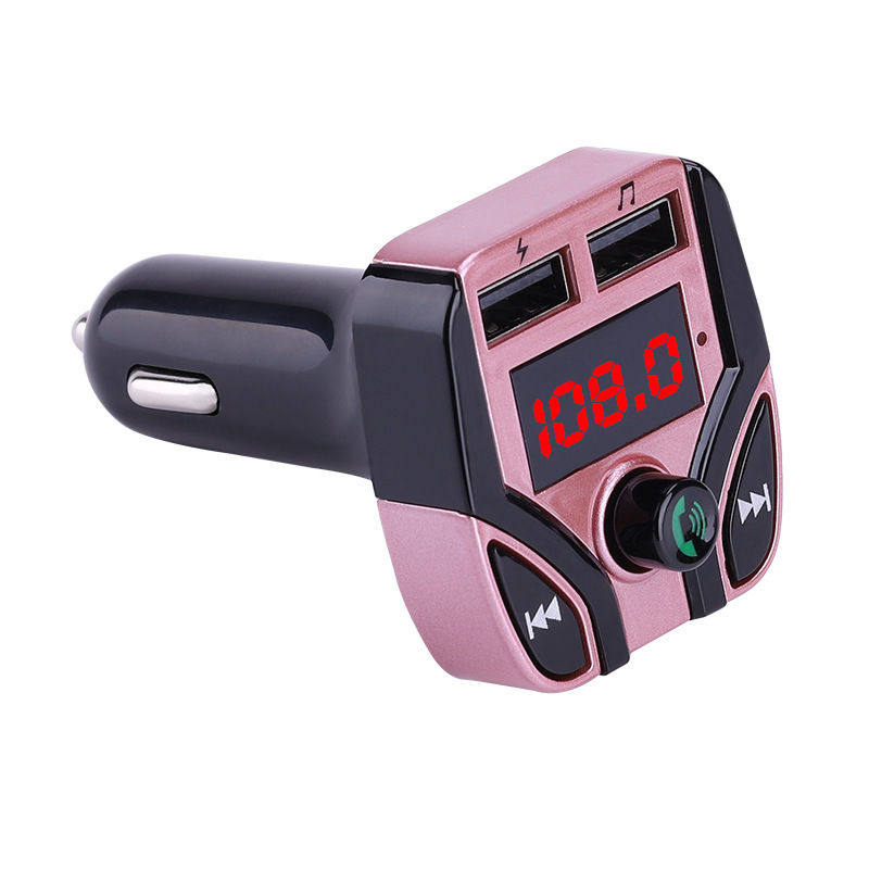 Neuer Bluetooth-mp3-player Fürs Auto, Abs-autoradio, Zigarettenanzünderanschluss, C4 Bluetooth-mp3-player – Roségold