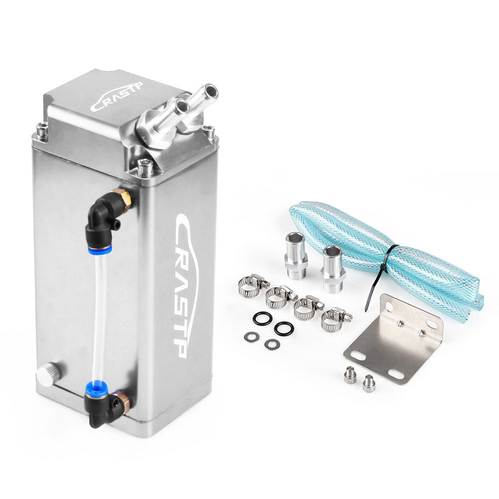 Rastp Auto-individualisierung Quadratischer Ölkanister Mit Öl-gas-abscheider Und Sekundär-altöl-rückgewinnungsfilter - Rastp Silber